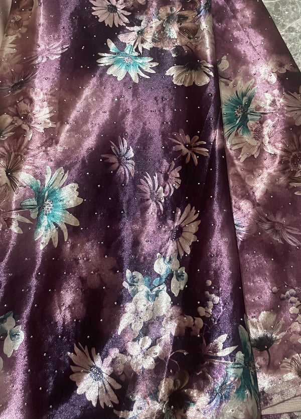 توب مخمل انجليزي أصلي للسهرة مخفض